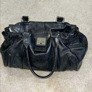 Celine Vintage Black Turn Lock Bag